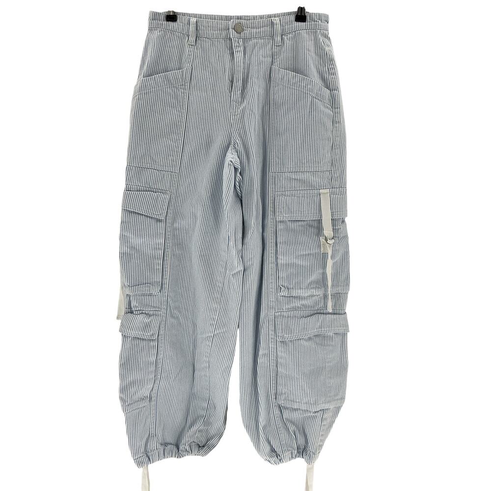 Blank Nyc Blue Cotton Joggers Size 27 - Picture 2 of 4